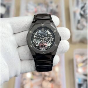 Spider Chain Men's Watch | Luxury Skeleton Stainless Steel | Black