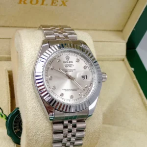 রোলেক্স সিলভার ডেট ওয়াচ