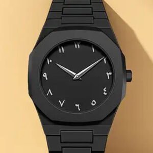 আরবিক ঘড়ি – ভিতরে সাদা লেখা